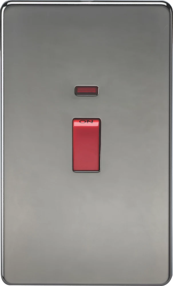 Knightsbridge SF8332NBN 45A 2-Gang DP Control Switch Black Nickel With LED 3 Knightsbridge SF8332NBN 45A 2-Gang DP Control Switch Black Nickel With LED