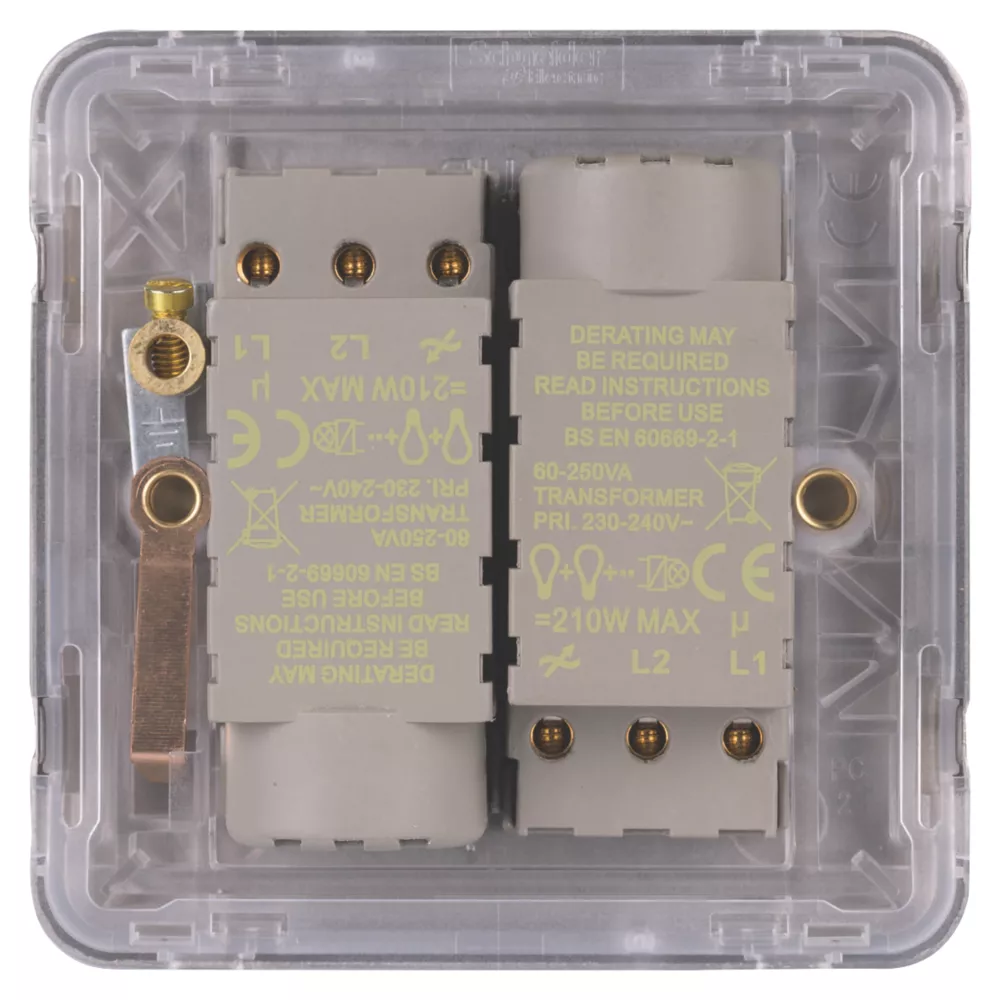 Schneider Electric Lisse Deco 2-Gang 2-Way Dimmer Switch Mocha Bronze 6 Schneider Electric Lisse Deco 2-Gang 2-Way Dimmer Switch Mocha Bronze - Image 4