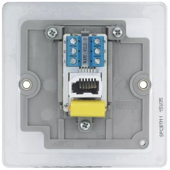 LAP Master Telephone Socket Polished Chrome -British General Shop 93275 A3