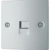 LAP Master Telephone Socket Polished Chrome -British General Shop 93275 P