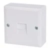 Essentials Slave Telephone Socket White 1 Essentials Slave Telephone Socket White -British General Shop 9338X P