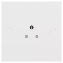 British General 900 Series 2A 1-Gang Unswitched Round Pin Socket White With White Inserts -British General Shop 934XG A1