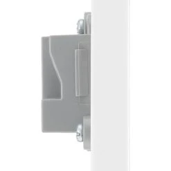 British General 900 Series 2A 1-Gang Unswitched Round Pin Socket White With White Inserts -British General Shop 934XG A3