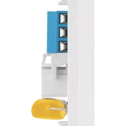 British General Evolve Master Telephone Socket Pearlescent White With White Inserts -British General Shop 938RF A5