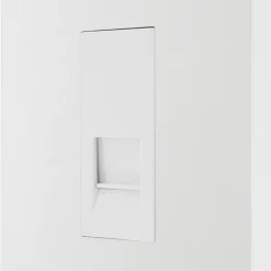 British General Evolve Master Telephone Socket Pearlescent White With White Inserts