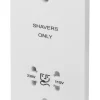 Schneider Electric Ultimate Slimline 2-Gang Dual Voltage Shaver Socket 115 / 230V White