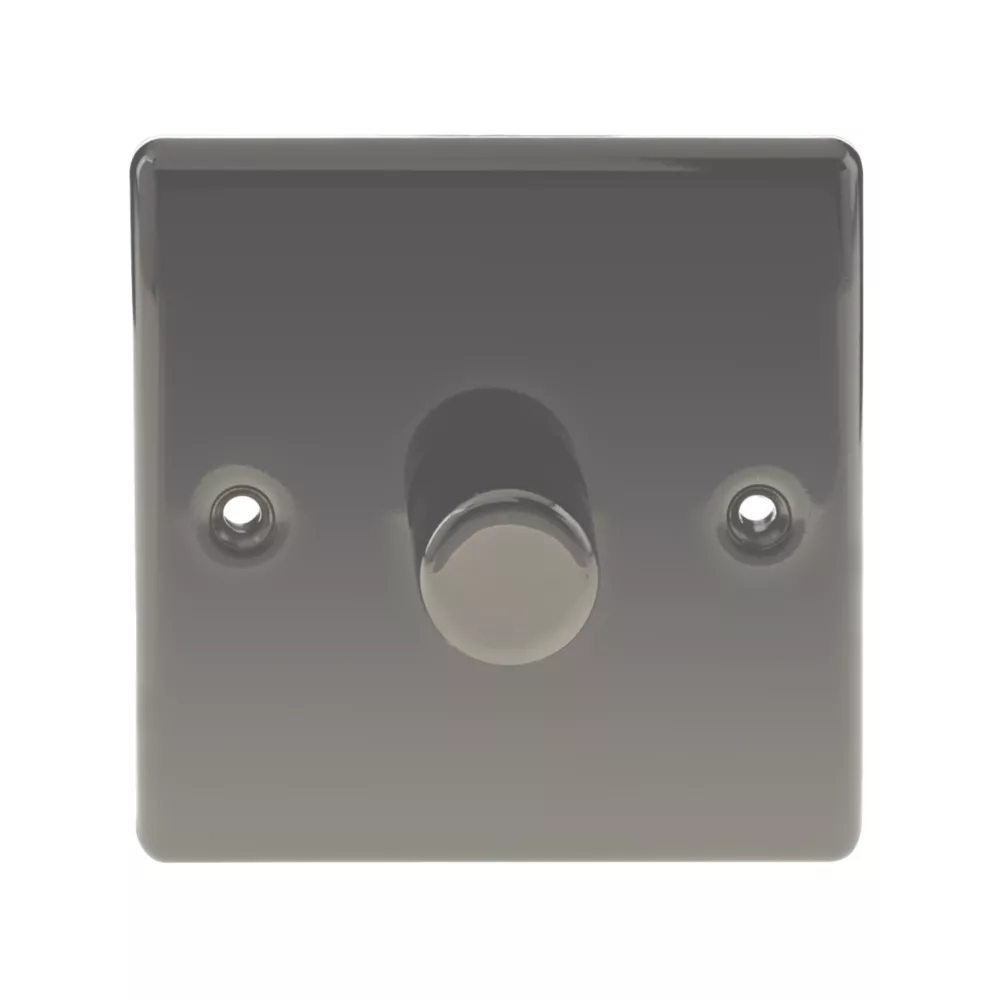 British General Nexus Metal 1-Gang 2-Way LED Dimmer Switch Black Nickel 4 British General Nexus Metal 1-Gang 2-Way LED Dimmer Switch Black Nickel - Image 2