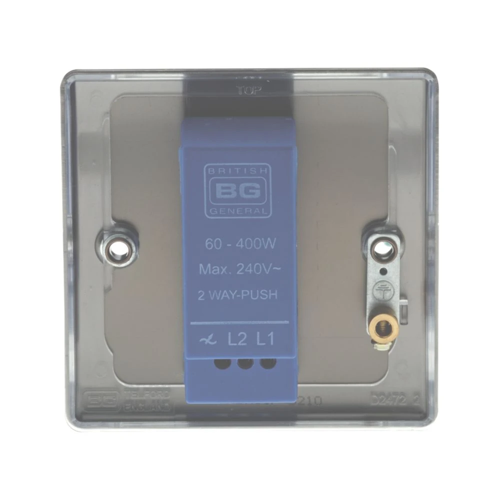 British General Nexus Metal 1-Gang 2-Way LED Dimmer Switch Black Nickel 6 British General Nexus Metal 1-Gang 2-Way LED Dimmer Switch Black Nickel - Image 4