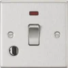 Knightsbridge CS834FBC 20A 1-Gang DP Control Switch & Flex Outlet Brushed Chrome With LED 1 Knightsbridge CS834FBC 20A 1-Gang DP Control Switch & Flex Outlet Brushed Chrome With LED -British General Shop 941TY P