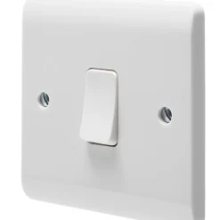 Crabtree Instinct 10AX 1-Gang 2-Way Light Switch White
