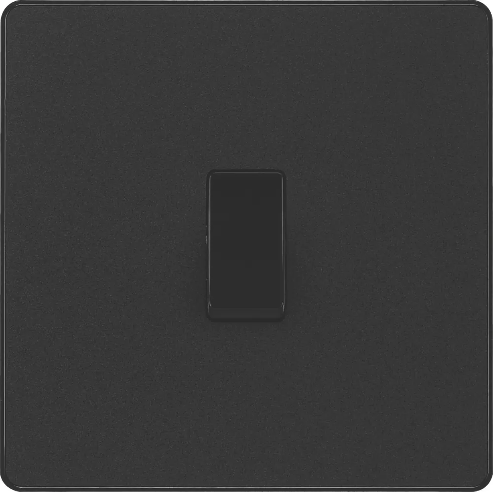 British General Evolve 20 A 16AX 1-Gang 2-Way Light Switch Matt Black With Black Inserts 5 British General Evolve 20 A 16AX 1-Gang 2-Way Light Switch Matt Black With Black Inserts - Image 3