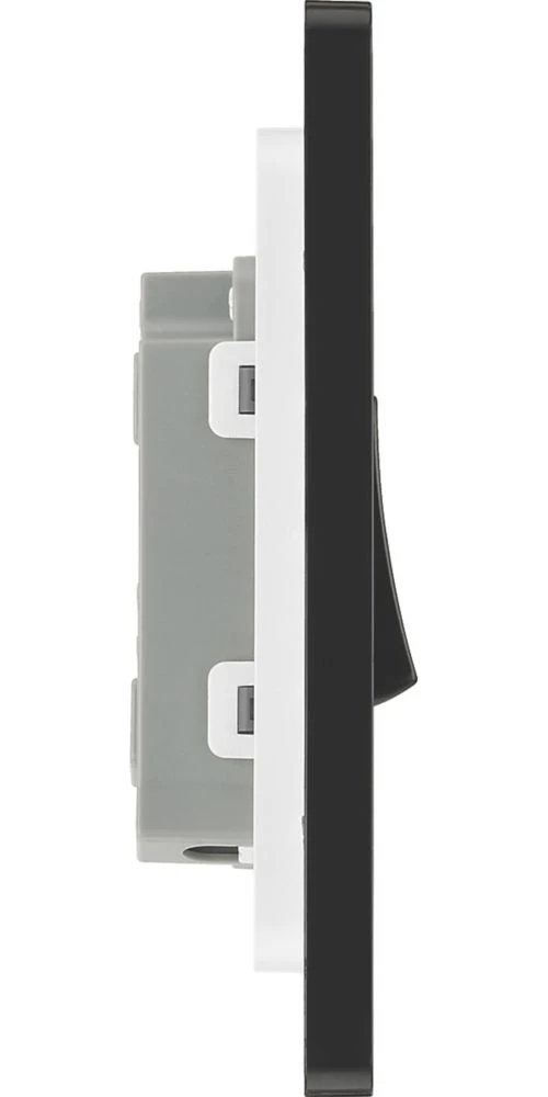 British General Evolve 20 A 16AX 1-Gang 2-Way Light Switch Matt Black With Black Inserts 8 British General Evolve 20 A 16AX 1-Gang 2-Way Light Switch Matt Black With Black Inserts - Image 6