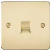 Knightsbridge FP7400BB Slave Telephone Socket Brushed Brass -British General Shop 943TY P