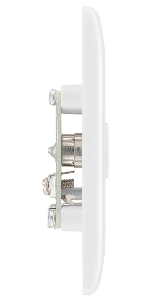 British General 800 Series 2-Gang Coaxial TV / FM Socket White 6 British General 800 Series 2-Gang Coaxial TV / FM Socket White - Image 4