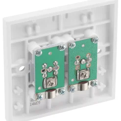 British General 900 Series 1-Gang Coaxial TV / FM & Satellite Socket White -British General Shop 949XG A2