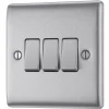 British General Nexus Metal 10AX 3-Gang 2-Way Light Switch Brushed Steel 2 British General Nexus Metal 10AX 3-Gang 2-Way Light Switch Brushed Steel -British General Shop 95141 P