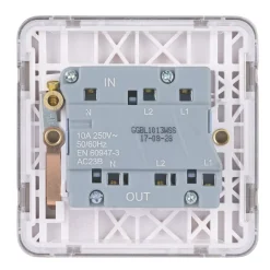 Schneider Electric Lisse Deco 10A 1-Gang 3-Pole Fan Isolator Switch Brushed Stainless Steel With White Inserts 9 Schneider Electric Lisse Deco 10A 1-Gang 3-Pole Fan Isolator Switch Brushed Stainless Steel With White Inserts -British General Shop 951FF A3