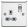 Knightsbridge CL7PCG 13A 1-Gang DP Switched Single Socket Polished Chrome With Colour-Matched Inserts 1 Knightsbridge CL7PCG 13A 1-Gang DP Switched Single Socket Polished Chrome With Colour-Matched Inserts -British General Shop 951TY P