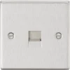 Knightsbridge CS74BC Slave Telephone Socket Brushed Chrome 2 Knightsbridge CS74BC Slave Telephone Socket Brushed Chrome -British General Shop 951VF P