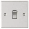Knightsbridge CS12BC 10AX 1-Gang Intermediate Switch Brushed Chrome -British General Shop 953TY P