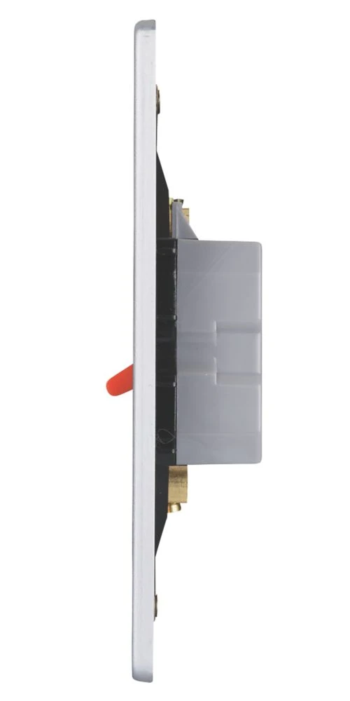 Schneider Electric Ultimate Low Profile 50A 2-Gang DP Control Switch Brushed Chrome With Neon With Black Inserts 5 Schneider Electric Ultimate Low Profile 50A 2-Gang DP Control Switch Brushed Chrome With Neon With Black Inserts - Image 3