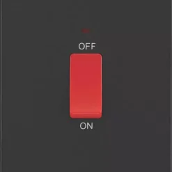 British General Evolve 45A 1-Gang 2-Pole Cooker Switch Matt Black With LED With Black Inserts 11 British General Evolve 45A 1-Gang 2-Pole Cooker Switch Matt Black With LED With Black Inserts -British General Shop 956PY A2