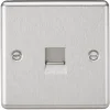 Knightsbridge CL73BC Master Telephone Socket Brushed Chrome -British General Shop 956TX P
