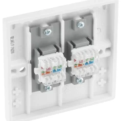 British General 900 Series RJ45 Ethernet Socket White With White Inserts 8 British General 900 Series RJ45 Ethernet Socket White With White Inserts -British General Shop 957XG A2