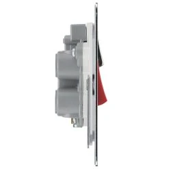 LAP 45A 2-Gang DP Cooker Switch & 13A DP Switched Socket Polished Chrome With LED With White Inserts 11 LAP 45A 2-Gang DP Cooker Switch & 13A DP Switched Socket Polished Chrome With LED With White Inserts -British General Shop 95889 A4