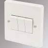 Crabtree Capital 10AX 3-Gang 2-Way Light Switch White 1 Crabtree Capital 10AX 3-Gang 2-Way Light Switch White -British General Shop 96352 P