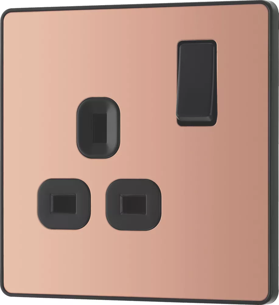 British General Evolve 13A 1-Gang SP Switched Socket Copper With Black Inserts 6 British General Evolve 13A 1-Gang SP Switched Socket Copper With Black Inserts - Image 4