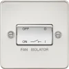 Knightsbridge FP1100PC 10AX 1-Gang TP Fan Isolator Switch Polished Chrome -British General Shop 969TY P