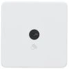 Knightsbridge SFTS1MW 2.1A 1-Gang 1-Way Light Switch Matt White With Black Inserts -British General Shop 970TY P