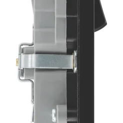 British General Evolve 13A 2-Gang SP Switched Double Socket With WiFi Extender + 2.1A 1-Outlet Type A USB Charger Satin Brass With Black Inserts -British General Shop 972RF A5