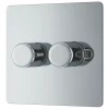 LAP 2-Gang 2-Way LED Dimmer Switch Polished Chrome 1 LAP 2-Gang 2-Way LED Dimmer Switch Polished Chrome -British General Shop 97558 P