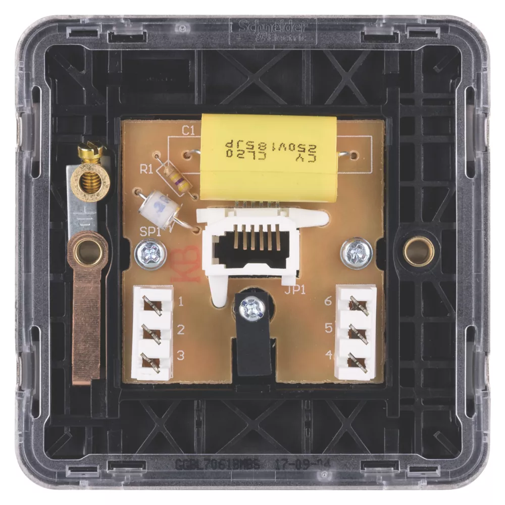 Schneider Electric Lisse Deco Master Telephone Socket Mocha Bronze With Black Inserts 6 Schneider Electric Lisse Deco Master Telephone Socket Mocha Bronze With Black Inserts - Image 4