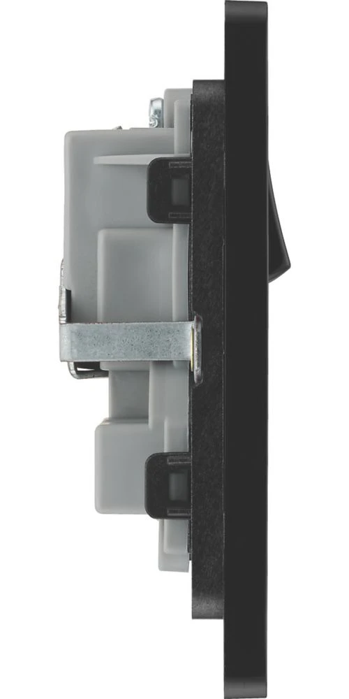 British General Evolve 13A 2-Gang SP Switched Socket Grey With Black Inserts 8 British General Evolve 13A 2-Gang SP Switched Socket Grey With Black Inserts - Image 6