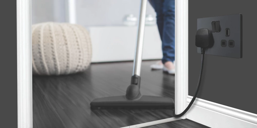 British General Evolve 13A 2-Gang SP Switched Socket Grey With Black Inserts 9 British General Evolve 13A 2-Gang SP Switched Socket Grey With Black Inserts - Image 7