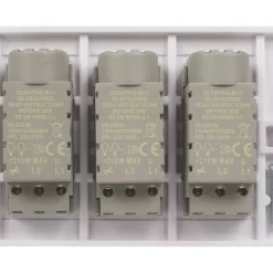 Schneider Electric Lisse 3-Gang 2-Way Dimmer Switch White 9 Schneider Electric Lisse 3-Gang 2-Way Dimmer Switch White -British General Shop 9794J A3