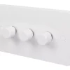 Schneider Electric Lisse 3-Gang 2-Way Dimmer Switch White