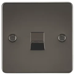 Knightsbridge FP7400GM Slave Telephone Socket Gunmetal