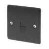 British General Nexus Metal Master Telephone Socket Matt Black -British General Shop 98023 P