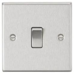 Knightsbridge CS834BC 20A 1-Gang DP Control Switch Brushed Chrome