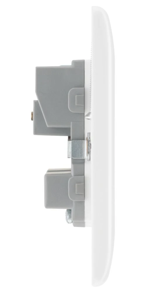 British General 800 Series 13A 1-Gang Unswitched Socket White With White Inserts 6 British General 800 Series 13A 1-Gang Unswitched Socket White With White Inserts - Image 4