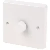 Varilight V-Dim 1-Gang 1-Way Dimmer White -British General Shop 98798 P