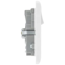 LAP 13A 2-Gang SP Switched Wi-Fi Extender + 2.1A 1-Outlet Type A USB Charger White -British General Shop 988FV A3