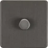 Knightsbridge SF2181SB 1-Gang 2-Way LED Dimmer Switch Smoked Bronze -British General Shop 990TY P