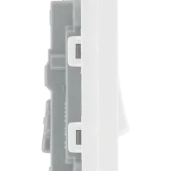 British General Evolve 20A 16AX 1-Gang Intermediate Light Switch Pearlescent White With Colour-Matched Inserts -British General Shop 991PX A5