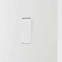 British General Evolve 20A 16AX 1-Gang Intermediate Light Switch Pearlescent White With Colour-Matched Inserts