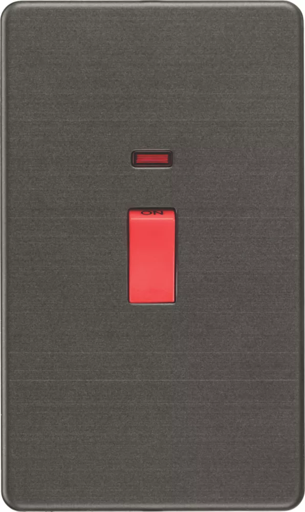 Knightsbridge SF8332NSB 45A 2-Gang DP Control Switch Smoked Bronze With LED 3 Knightsbridge SF8332NSB 45A 2-Gang DP Control Switch Smoked Bronze With LED